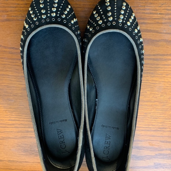 JCREW Suede Studded Ballet Flats - Picture 6 of 7